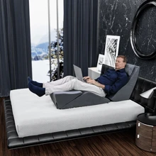 RUIZMAN 灰色時尚簡約舒適楔形抱枕 - 灰色 - 查看 10