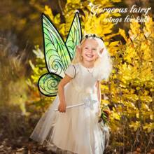 Feenflügel für Erwachsene, Feenkostüm Flügel für Frauen, Schmetterling Fee Accessoires, Halloween Kostüm - Verschiedenfarbig - Übersicht 6