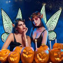 Feenflügel für Erwachsene, Feenkostüm Flügel für Frauen, Schmetterling Fee Accessoires, Halloween Kostüm - Verschiedenfarbig - Übersicht 2