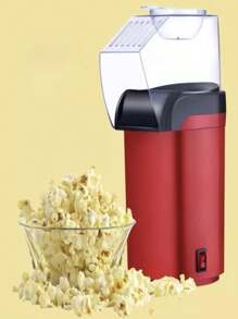 Runtoo Utilidades para Casa-Pipoqueira elétrica de 1200w, máquina de pipoca sem necessidade de óleo para casa, família, crianças  Popcorn Maker Máquina Pipoca 110V - Vermelho - Visão 3