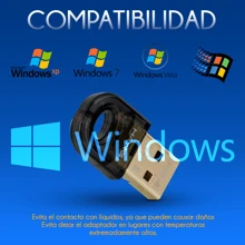 Mini Adaptador USB Bluetooth 5.0 Para Pc Laptop O Computadora Teclado Auriculares Mouse Bocina - Negro - Ver 3