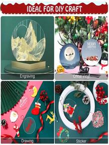 30入組透明亞克力樹形裝飾品,diy空白圓形聖誕鑰匙扣裝飾品,適用於diy聖誕裝飾、樹頂吊飾、新年聖誕派對室內裝飾 - 無色 - 查看 7