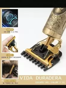 Rasuradora De Cabello Cortadora Trimmer Buda Recargable Usb - Dorado - Ver 2