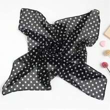 1pc 2023 New Arrival Ladies' Polka Dot Printed Small Square Scarf, Versatile Neck Wrap For Decoration And Protection In All Seasons Bandana,Hair Band,Head Band Ideal For Dressing Up Your Look