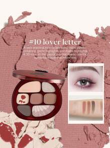 JOOCYEE 多色眼影盤 #10 Lover Letterrmatte Shimmer Glitter 高色素柔軟光滑質地可疊搭持久眼影 - #10 情詩盤 - 查看 1