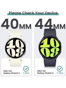 1pc Men Women Silver Fashionable Soft TPU Anti-Scratch 2 In 1 Plating Watch Case & Screen Protector 40Mm/44Mm, Compatible With Samsung Galaxy Watch 5 - Silver - View 8