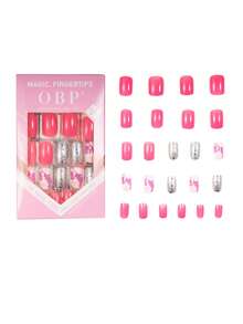 9 Paquetes  Uñas Postizas de Lujo - Incluye Tips Uñas, Decoraciones para Uñas, Gelunas Postisas y Herramientas de Decoración - Perfectas para Manicura y Pedicura - Uñas Postizas de Alta Calidad, Durables y Fáciles de Aplicar - Multicolor - Ver 6