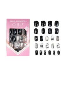 9 Paquetes  Uñas Postizas de Lujo - Incluye Tips Uñas, Decoraciones para Uñas, Gelunas Postisas y Herramientas de Decoración - Perfectas para Manicura y Pedicura - Uñas Postizas de Alta Calidad, Durables y Fáciles de Aplicar - Multicolor - Ver 4