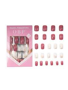 9 Paquetes  Uñas Postizas de Lujo - Incluye Tips Uñas, Decoraciones para Uñas, Gelunas Postisas y Herramientas de Decoración - Perfectas para Manicura y Pedicura - Uñas Postizas de Alta Calidad, Durables y Fáciles de Aplicar - Multicolor - Ver 5