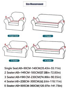 1pc Floral 3d Design Sofa Cover, Simple & Sweet Style Stretch Velvet Elastic Soft Sofa Cover, All-in-one Style Package Including Seat Cushion, Backrest And Armrest, Suitable For All Kinds Of Sofas, Four Seasons Available - Dark Grey - View 2