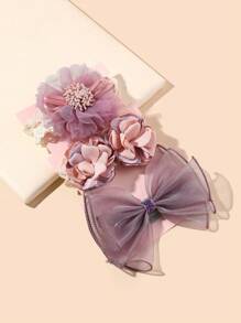 3pcs Baby Girl's Lace Butterfly Decorated Party Photography Headband Love Valentine