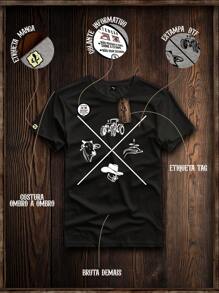 Men T-Shirts - 灰色 - 查看 2