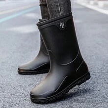 加厚超高腰防水褲多功能雨鞋,耐磨捕魚褲,釣鞋防滑水鞋 - 黑色 - 查看 3