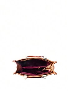 1 Miếng Khối màu Da giả Đúng mốt Chi tiết dây kéo Hình vuông Túi xách tay Đối với Của phụ nữ Sử dụng hàng ngày - Nhiều màu - Xem 6