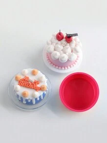 1 pieza Molde de silicona cilíndrico para hacer velas DIY, aromas, y moldeado de yeso