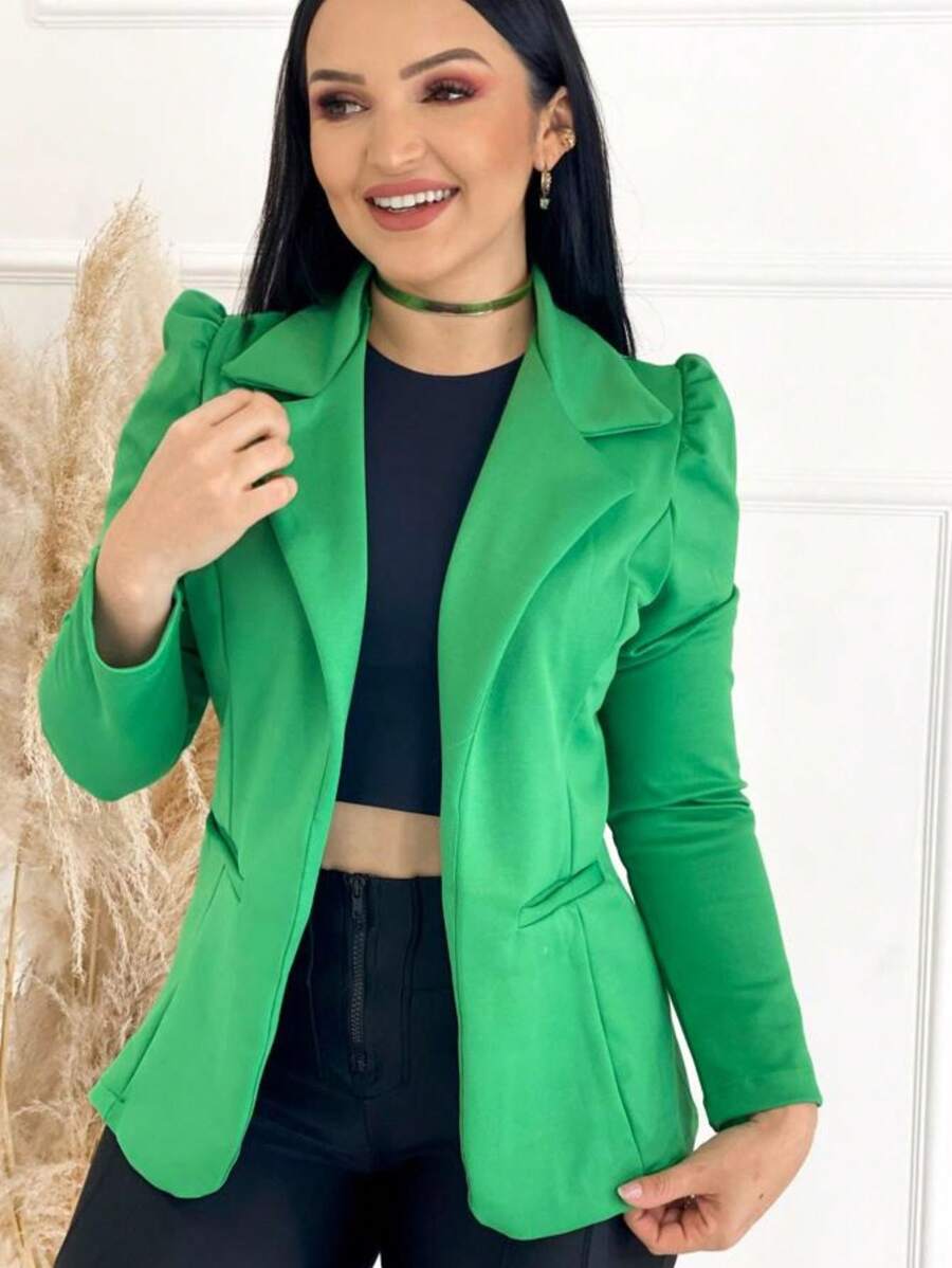 Women Blazers - 綠色 - 查看 1