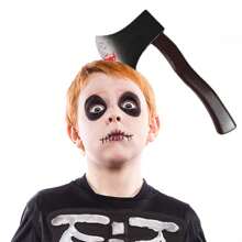 1pc Halloween Themed Plastic Axe Head Hair Hoop For Cosplay & Party Performance Prop - Multicolor - View 1