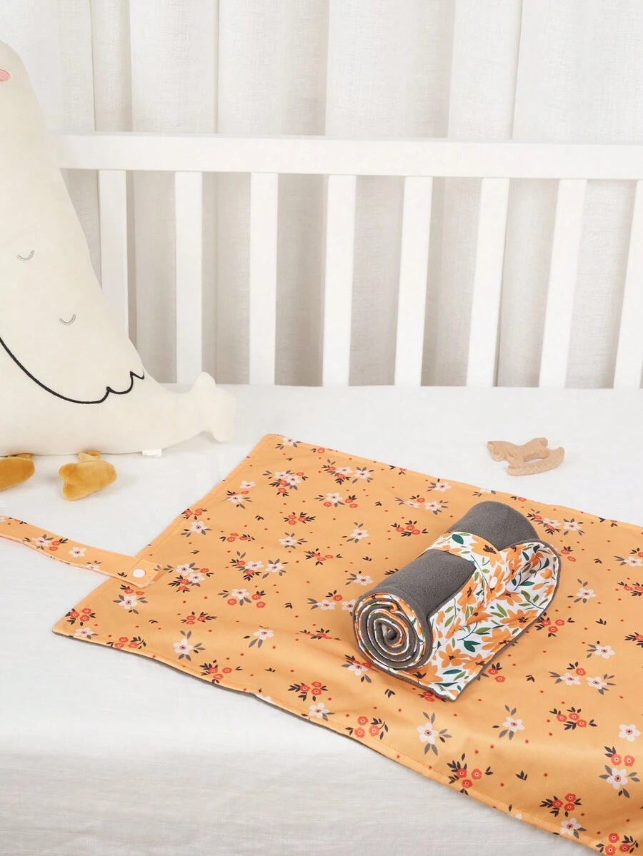 2PCS Waterproof fabric Charcoal inner Baby diaper changing Mat