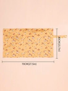 2PCS Waterproof fabric Charcoal inner Baby diaper changing Mat