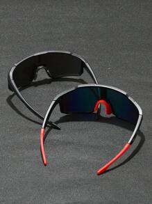 2 piezas de Gafas de sol de estilo Y2K de plástico envolventes para hombre, adecuadas para uso diario, sesiones de fotos, ropa urbana, ciclismo, esquí, etc. Accesorios de gafas de sol para la playa, que sientan bien con suéter, chaqueta, sudadera con capucha, pantalones y pantalones cargo para festival, vacaciones en la playa, al aire libre y viajes