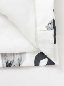 Balabala Young Boy Chinese Character&Landscape Pattern Button Zipper Front Flap Pocket Thermal Windproof Hooded Coat - White - View 10