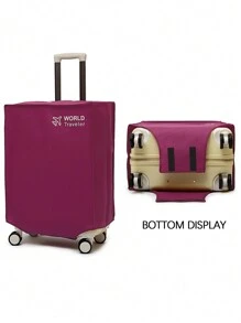 22-30 英寸红色无纺布行李箱罩防尘拉杆箱耐磨滚动防刮行李箱保护套旅行配件行李箱罩旅行箱保护套度假旅行必需品旅行配件 - 紅色 - 查看 4