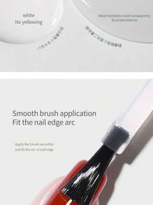 annies 15毫升/瓶 玻璃镀层水晶钢硬化美甲底油套装，耐磨、持久、超亮泽、超强韧，白色瓶装指甲油 - 無色 - 查看 4