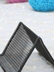 1個金屬網桌面名片夾 - 黑色 - 查看 7