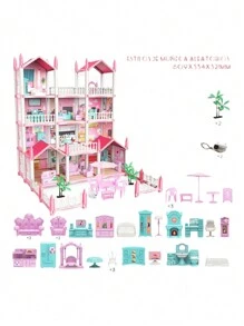 Casa De Muñecas Dream Angel Armable 52x 60 Cm