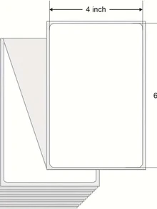 4 X 6 Inch Thermal Shipping Labels 100x150cm Pack Of 500 - White - View 5