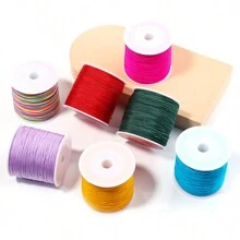 1 rollo de hilo de Macramé chino con nudo celta, hilo de nylon de 0.8mm para pulseras, trenza para borlas, abalorios, hilo de Shamballa para hacer joyas - 1 volumen - Ver 3