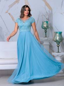Grife Velasco Women Prom & Evening Dresses - Baby Blue - View 6