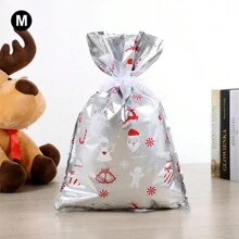 圣诞礼物抽绳包装袋套装，糖果袋礼品包装袋，圣诞节 - 彩色 - 查看 4
