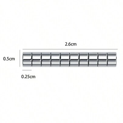 10Pcs/Pack Multi-Functional Magnetic Cat Eye Nail Art Magnet, Round & Strong Cylinder Shaped Magnet Pen Uv Gel Nail Diy Tools Nail Accessories,Nail Supplies,Nail Tools,Nail Art Tools,Back To School,Nails,Nail Tools For Press On Nails