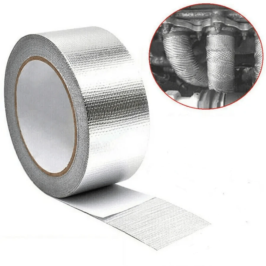 1捲鋁箔膠帶,耐高溫、防水、防陽光、防黴菌,加厚,防火且自粘