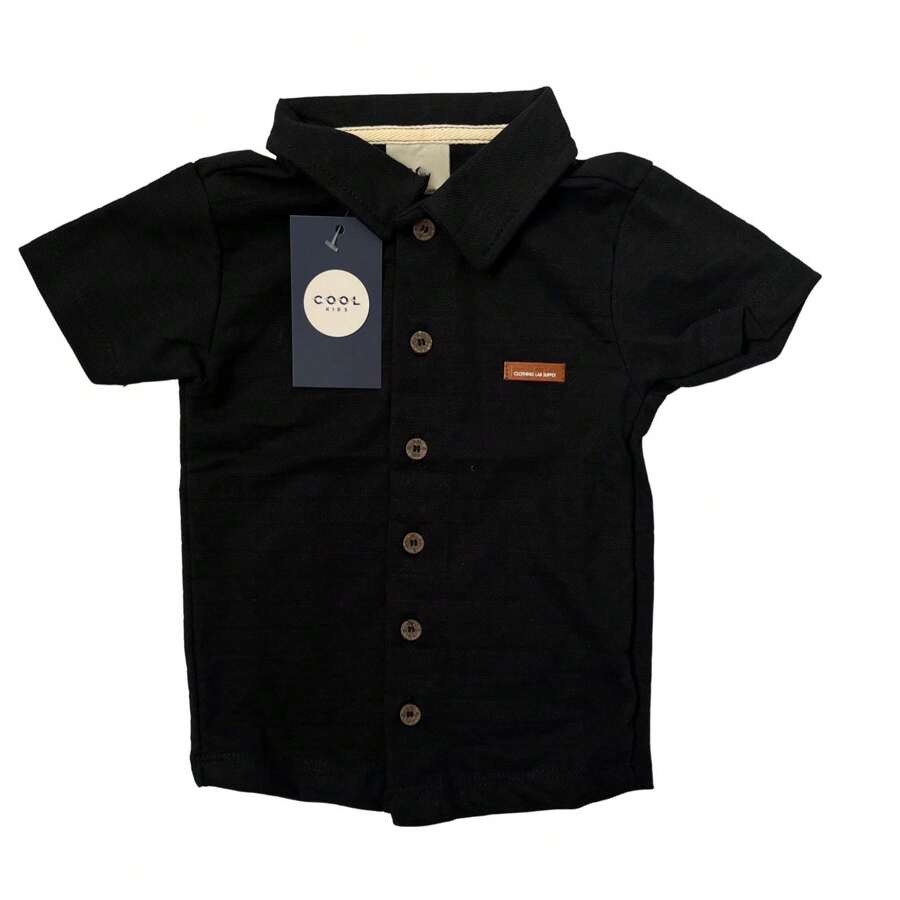 Young Boys Shirts - Black - View 1