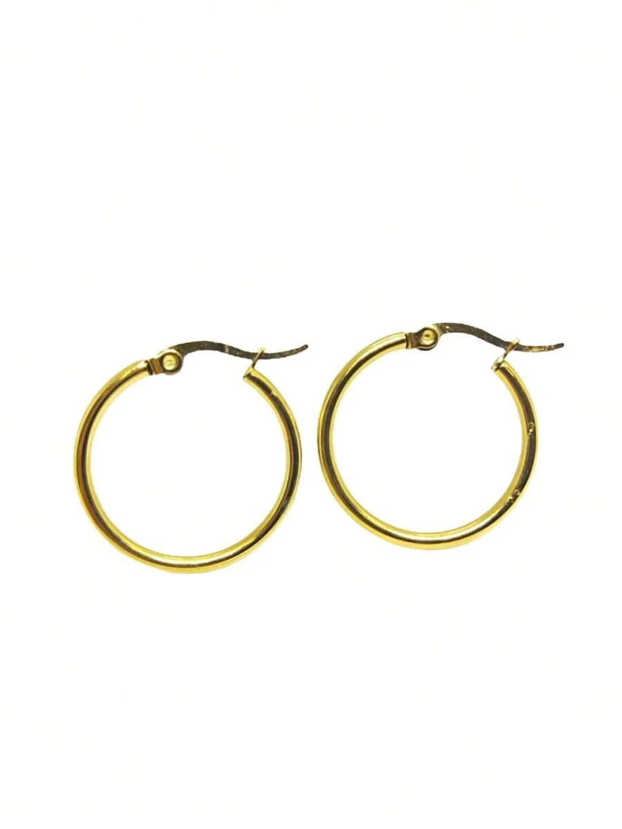 Hoop Earrings - Vàng - Xem 1