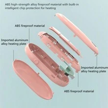 貝殼形狀的便攜式手持暖手寶和帶有數字顯示屏的充電寶 - 白色 - 查看 6