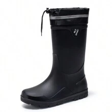 黑色雨鞋男長款防滑防水膠鞋洗車水鞋釣魚老公工作膠靴