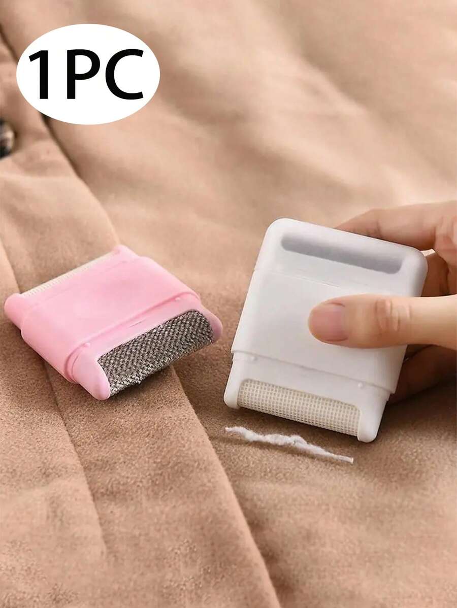 1件白色迷你便携式创意双头粘毛器带盖手动毛球修剪器衣物清洁工具手动衣服毛球去除器毛衣球去除器毛衣剃球器使用方便适合家庭商务旅行随身携带可随时去除衣服毛球旅行必需品旅行配件旅行必备品海滩度假暑假学校配件返校用品