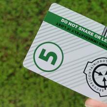 SCP Secure.Contain.Protect 1 張 2 級 5 Scp 基金會 Id 徽章鑰匙卡、角色扮演訪問卡 - 綠色 - 查看 2