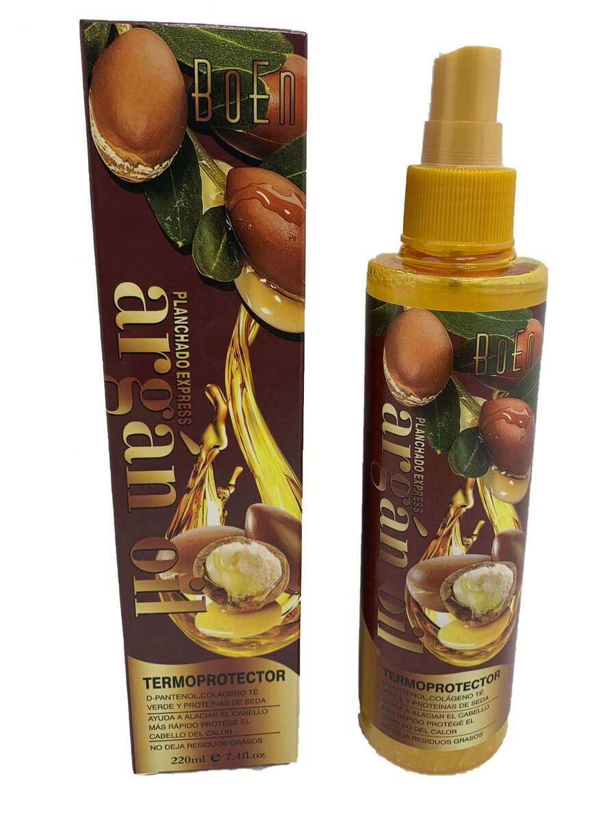 Paquete de 12 piezas de Termoprotector de Argan para el cabello,BOEN - Marrón - Ver 1