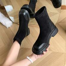 Women's Ankle Boots, New Classics Autumn British Style All-match Boots, Vintage Design, Slimming Effect - Black - View 2