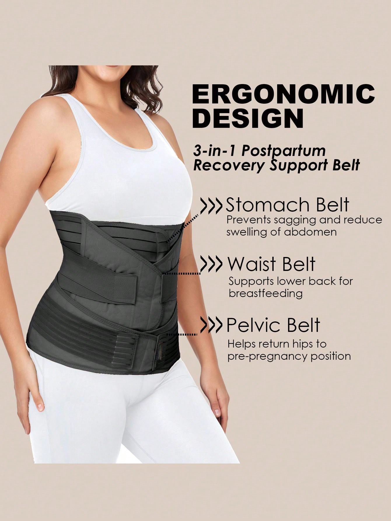 Postpartum Support Recovery Belly Wrap SHEIN USA
