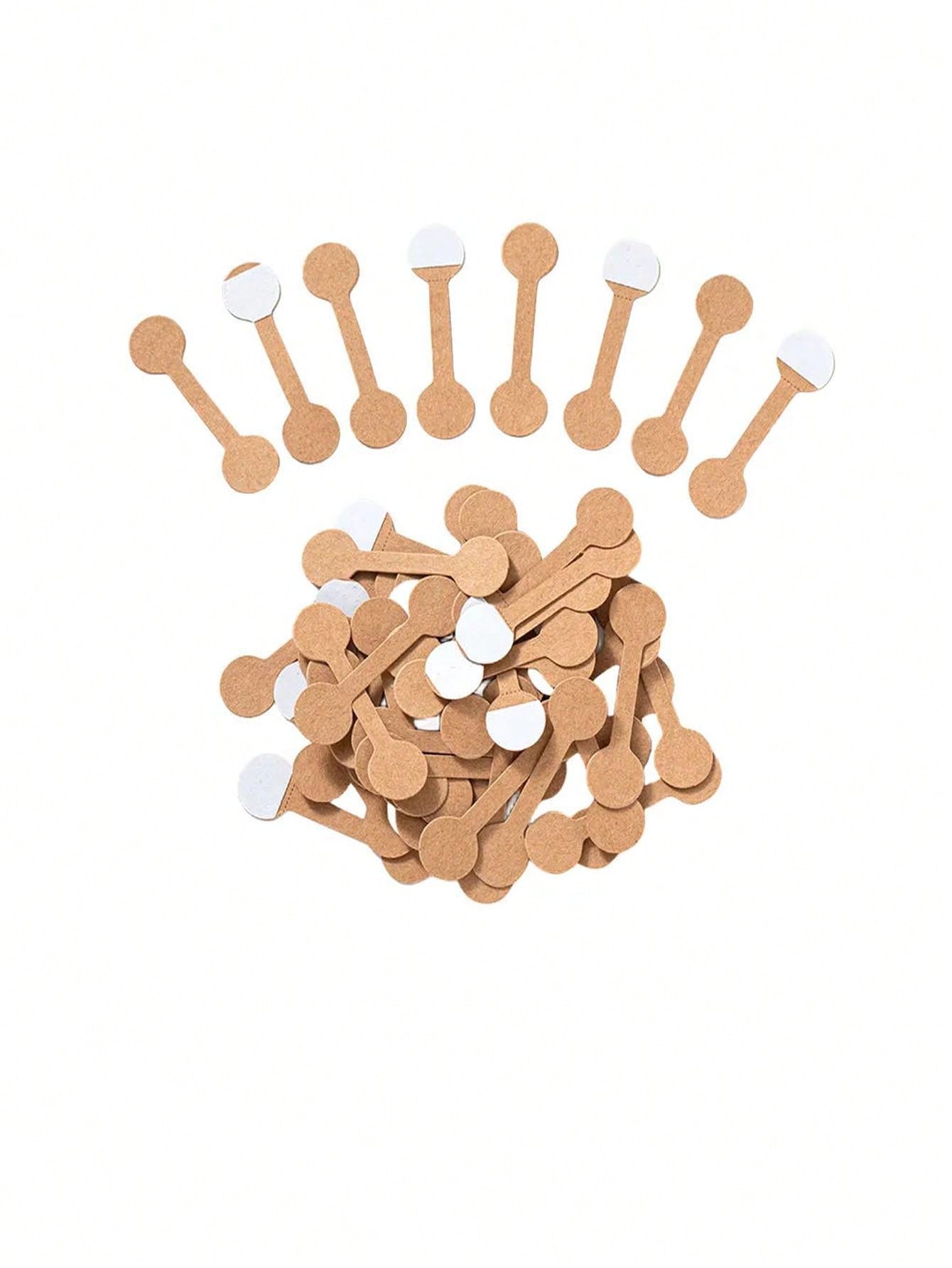 100pcs Folding Self-adhesive Jewelry Price Tags For Rings Packaging