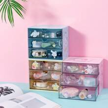 Miniso Sanrio Character 3-Layer Drawer Storage, Desktop Organizer - Cinnamoroll - Blue - View 7