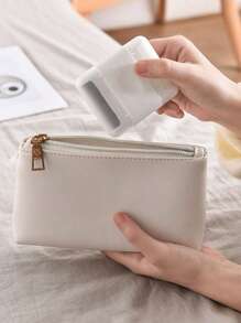 1件白色迷你便携式创意双头粘毛器带盖手动毛球修剪器衣物清洁工具手动衣服毛球去除器毛衣球去除器毛衣剃球器使用方便适合家庭商务旅行随身携带可随时去除衣服毛球旅行必需品旅行配件旅行必备品海滩度假暑假学校配件返校用品 - 白色 - 查看 5