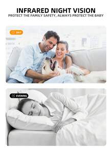 2MP 3MP 5MP 8MP HD 1080P Indoor/Outdoor Security Camera, 5G+2.4G WIFI Or 2.4G WIFI Wireless Camera, Auto Tracking & Light Alarm Floodlight And Color Night Vision, 350° Horizontal & 90° Vertical Rotation View, Two-Way Audio, Motion Detection - White - View 5