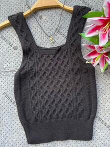 Women Tank Tops & Camis - 黑色 - 查看 3