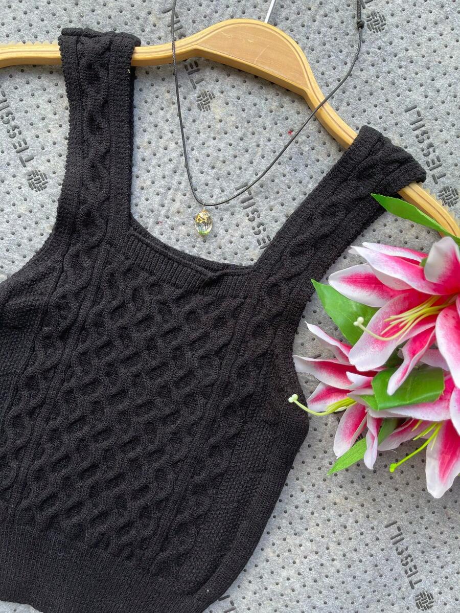 Women Tank Tops & Camis - 黑色 - 查看 1
